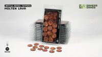 GamersGrass - Battle Ready Toppers - Molten Lava - Round 25mm (12x)