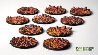 GamersGrass - Battle Ready Toppers - Molten Lava - Round 28mm (10x)