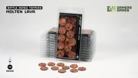 GamersGrass - Battle Ready Toppers - Molten Lava - Round 28mm (10x)