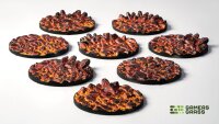 GamersGrass - Battle Ready Toppers - Molten Lava - Round 32mm (8x)