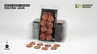 GamersGrass - Battle Ready Toppers - Molten Lava - Round 32mm (8x)