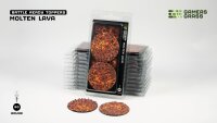 GamersGrass - Battle Ready Toppers - Molten Lava - Round 60mm (2x)