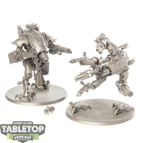 Chaos Knights - 2 War Dog Brigands - grundiert