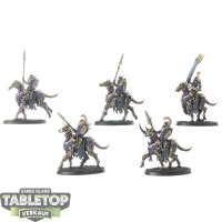 Ossiarch Bonereapers - 5 Kavalos Deathriders - bemalt