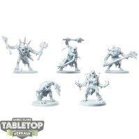 Ogor Mawtribes - 5 Gorger Mawpack - teilweise bemalt