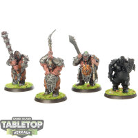 Ogor Mawtribes - 4 Ironguts - teilweise bemalt
