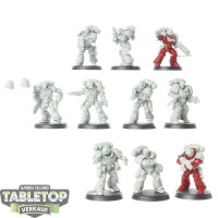 Space Marines - 10 Intercessor Squad - teilweise bemalt