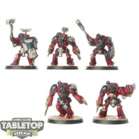 Space Marines - 5 Terminator Assault Squad classic - bemalt