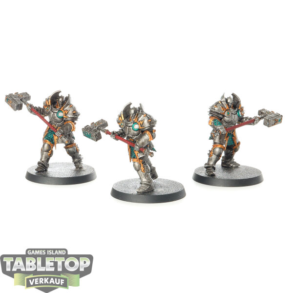 Stormcast Eternals - 3 Annihilators with Meteoric Grandhammers - bemalt