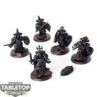 Black Templars - 5 Sword Brethren - grundiert