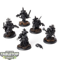 Black Templars - 5 Sword Brethren - grundiert