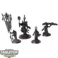 Black Templars - 4 Chaplain Grimaldus & Retinue -...