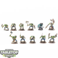 Orks - 11x Ork Boyz - teilweise bemalt