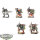 Orks - 5x Ork Lootas - teilweise bemalt