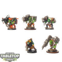 Orks - 5x Ork Lootas - bemalt