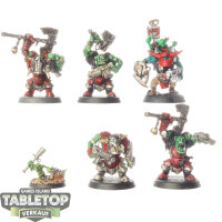Orks - 5x Ork Nobz - bemalt