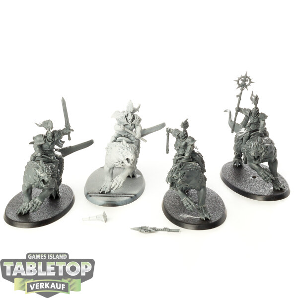 Stormcast Eternals - 4x Evocators on Celestial Dracolines - teilweise bemalt