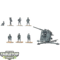 Bolt Action - Flak 37 8.8cm - teilweise bemalt