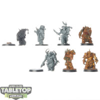 Death Guard - 7x Plague Marines - teilweise bemalt