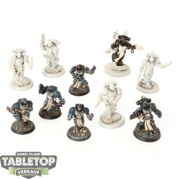 Black Templars - 10x Primaris Crusader Squad - teilweise bemalt