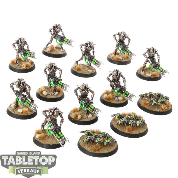 Necrons - 10 Necron Warriors - bemalt