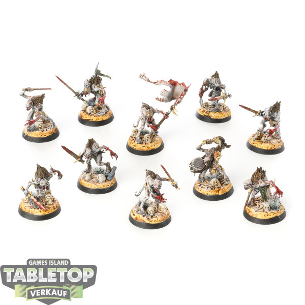 Flesh-eater Courts - 10x Cryptguard - bemalt