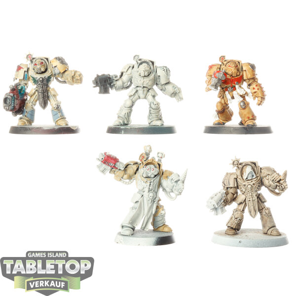Dark Angels - 5x Deathwing Terminators klassisch - teilweise bemalt