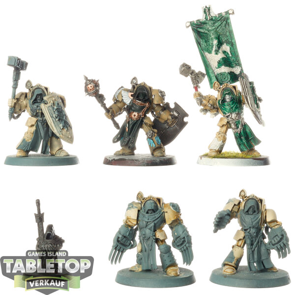 Dark Angels - 5x Deathwing Knights klassisch - teilweise bemalt