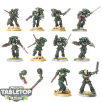 Dark Angels - 10x Assault Intercessor Squad - bemalt