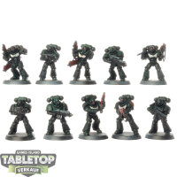 Dark Angels - 10x Intercessor Squad - teilweise bemalt