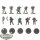 Space Marines - 10x Kill Team: Scout Squad - teilweise bemalt