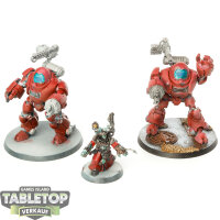 Adeptus Mechanicus - 2x Kastelan Robots - teilweise bemalt