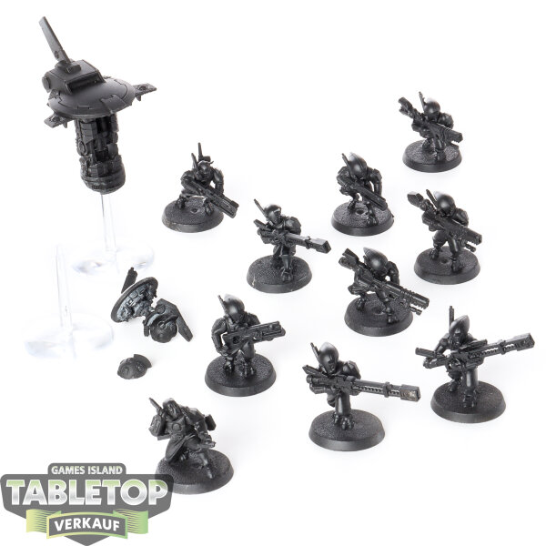 Tau Empire - 10x Pathfinder Team - grundiert