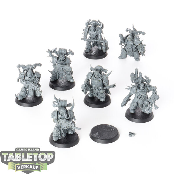 Death Guard - 7x Plague Marines - unbemalt