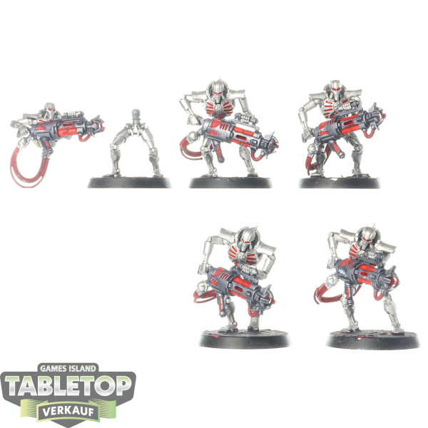 Necrons - 5 Immortals - teilweise bemalt