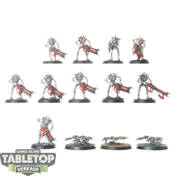 Necrons - 10 Necron Warriors - bemalt