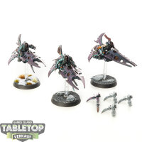 Drukhari - 3 x Reavers - teilweise bemalt