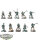 Drukhari - 10 x Kabalite Warriors - teilweise bemalt