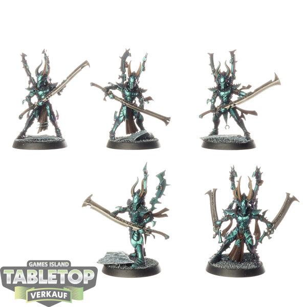 Drukhari - 5 x Incubi - teilweise bemalt