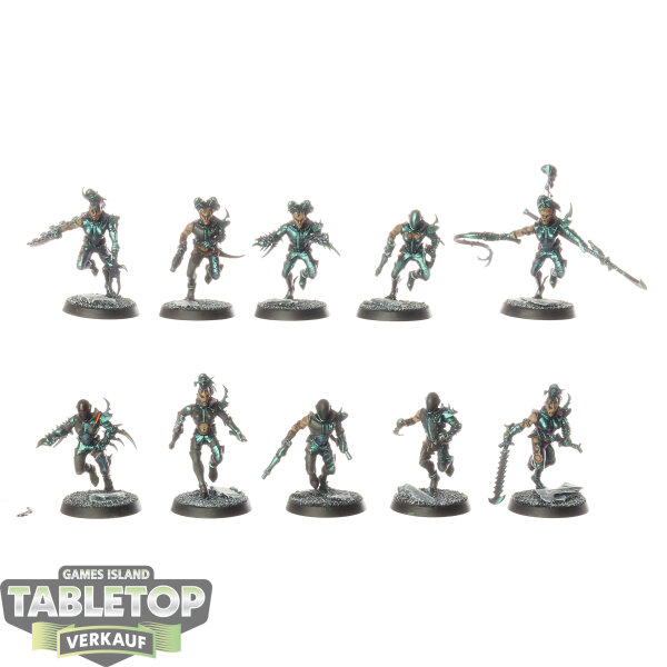 Drukhari - 10 x Wyches - teilweise bemalt