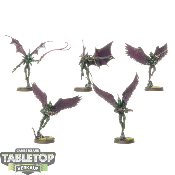 Drukhari - 5x Scourges - bemalt