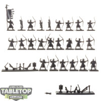 Kingdom of Bretonnia - 24x Peasant Bowmen - grundiert
