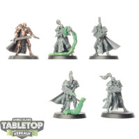 Adeptus Custodes - 5 x Prosecutor Squad - teilweise bemalt