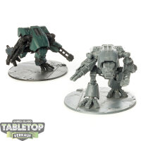 Legion Imperiales - 2 x Warhound Titans - teilweise bemalt