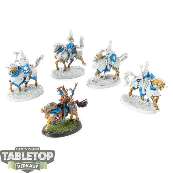 Cities of Sigmar - 5 Freeguild Cavaliers - teilweise bemalt