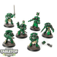 Salamanders - 6 Command Squad - teilweise bemalt
