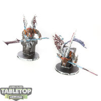 Ossiarch Bonereapers - 2x Morghast Archai - teilweise bemalt