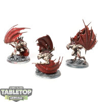 Flesh-eater Courts - 3x Crypt Flayers - bemalt