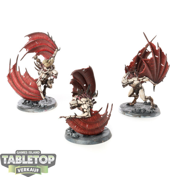 Flesh-eater Courts - 3x Crypt Flayers - bemalt
