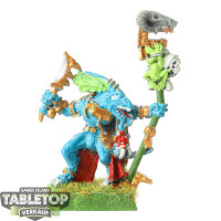 Lizardmen - Skink Priest - teilweise bemalt